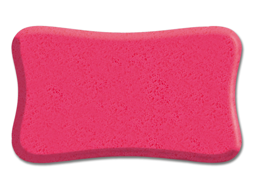 Sponge, pink, 16,5 x 11 x 5 cm