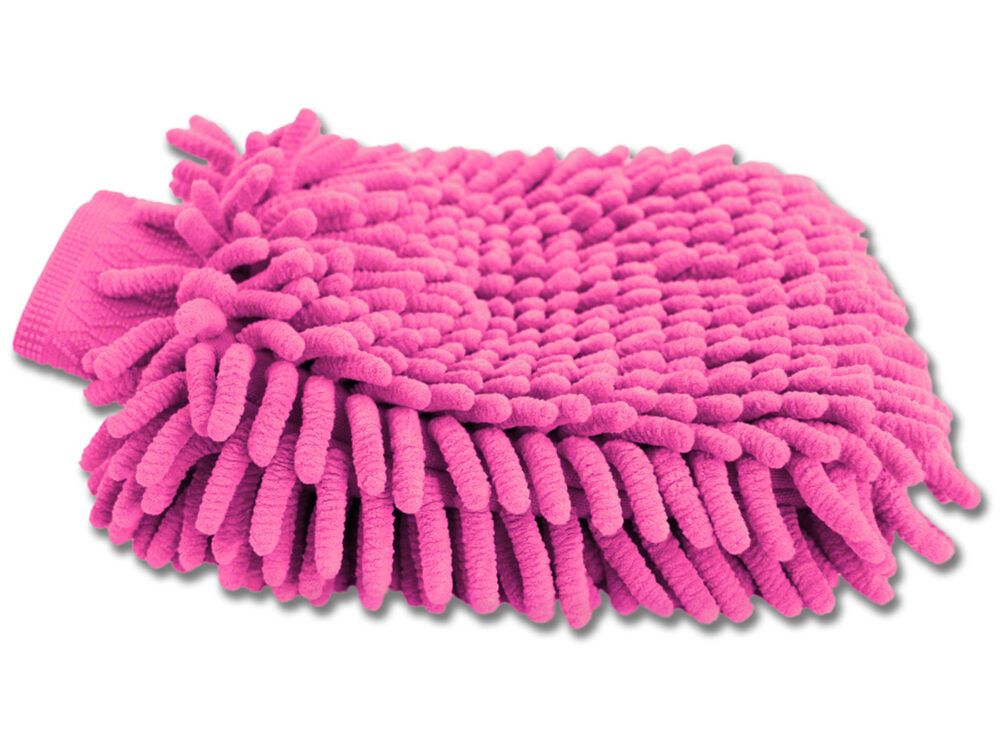 Waldhausen Microfiber grooming mitt, pink