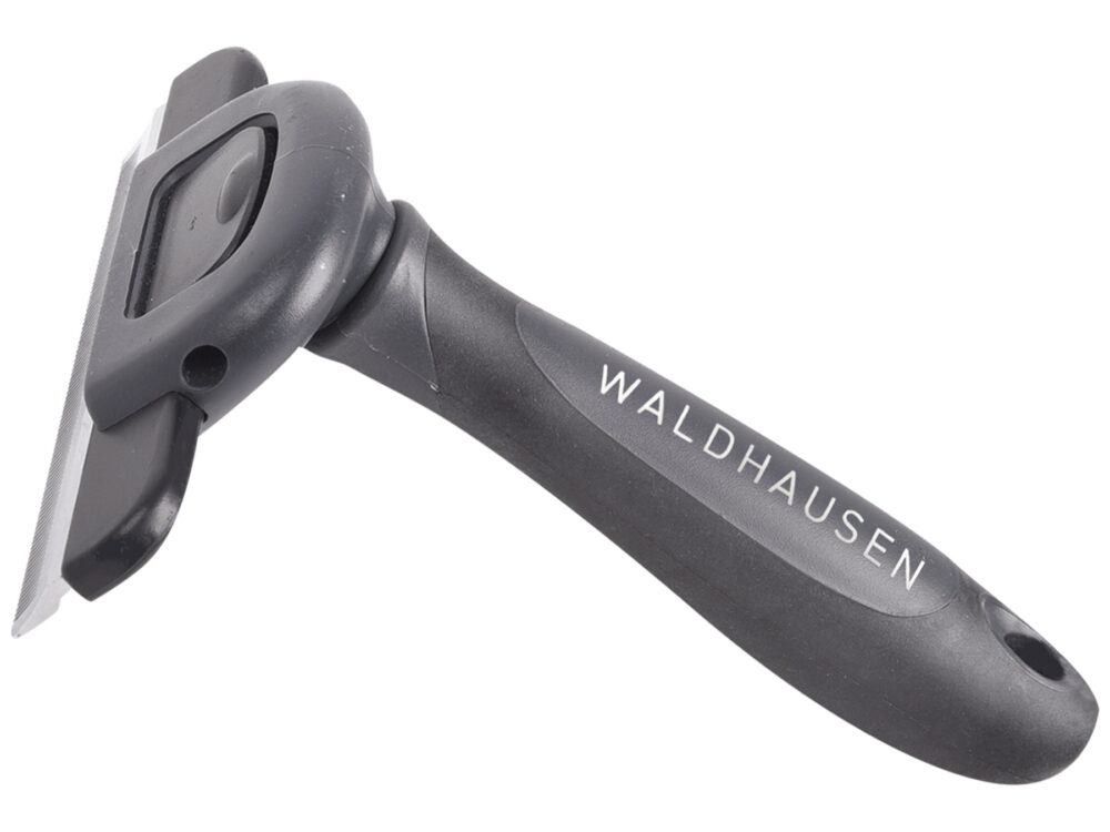 Waldhausen Deshedding comb, black/grey, size L