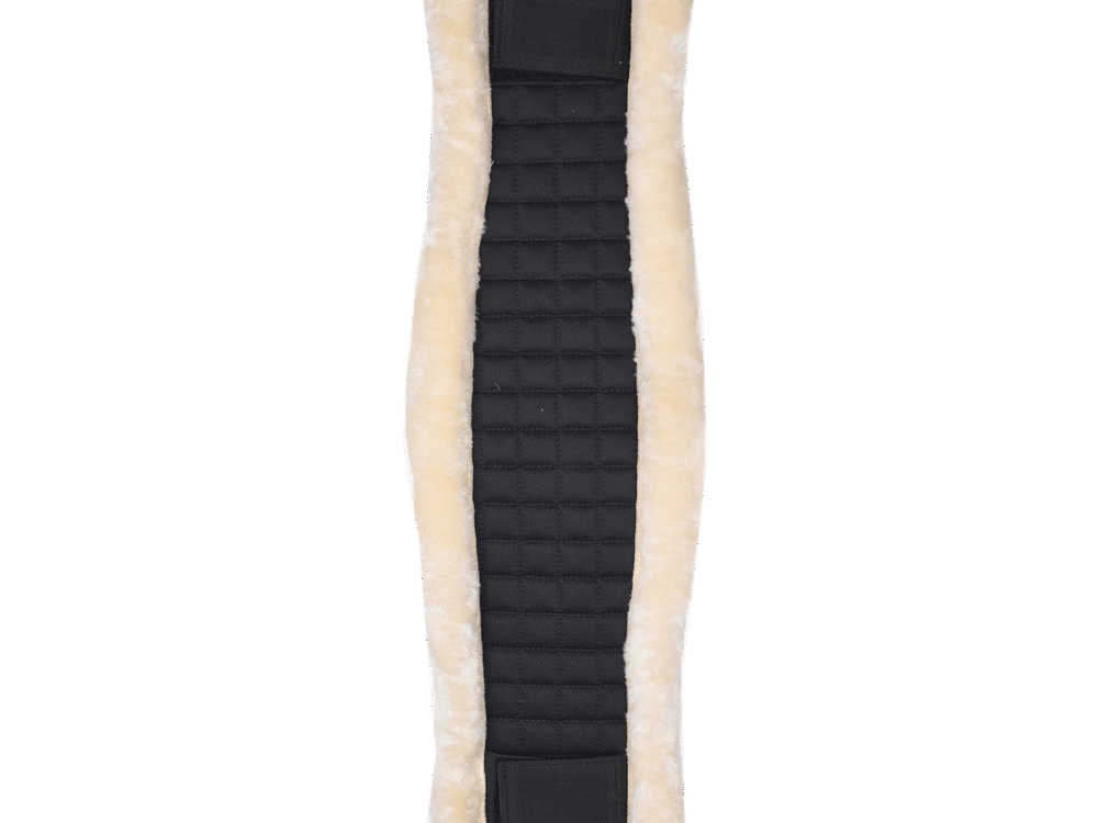 Waldhausen Pad for lunging girth with Synthetik Fur, black