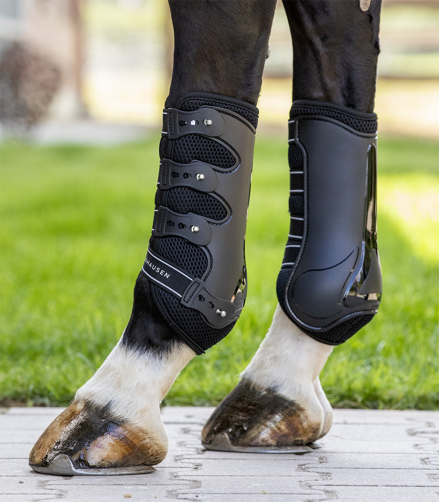 Waldhausen Peesbeschermers Breath Zwart Com - Afbeelding 3