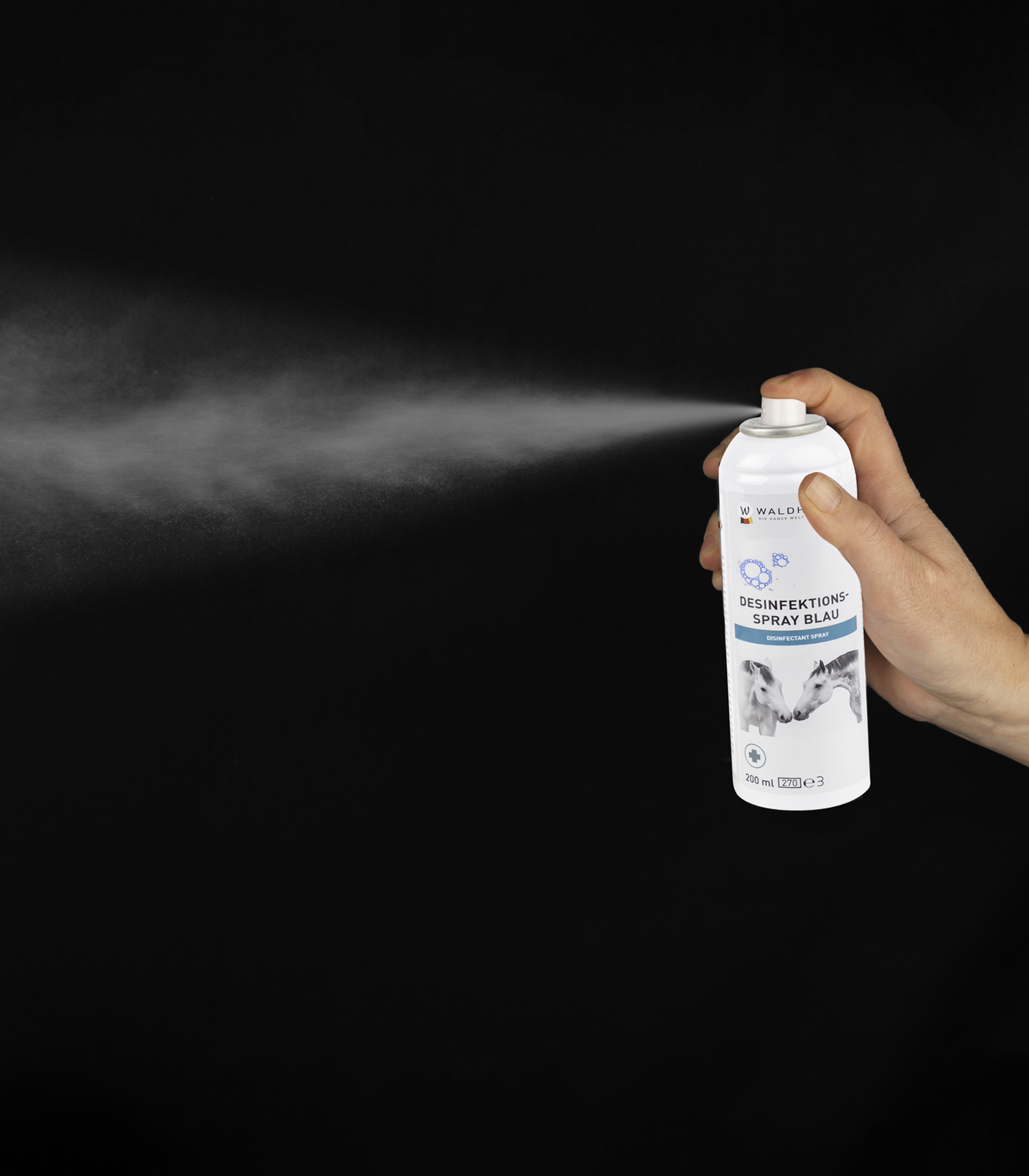 Waldhausen Desinfection Spray, blue, 200 ml - Afbeelding 4