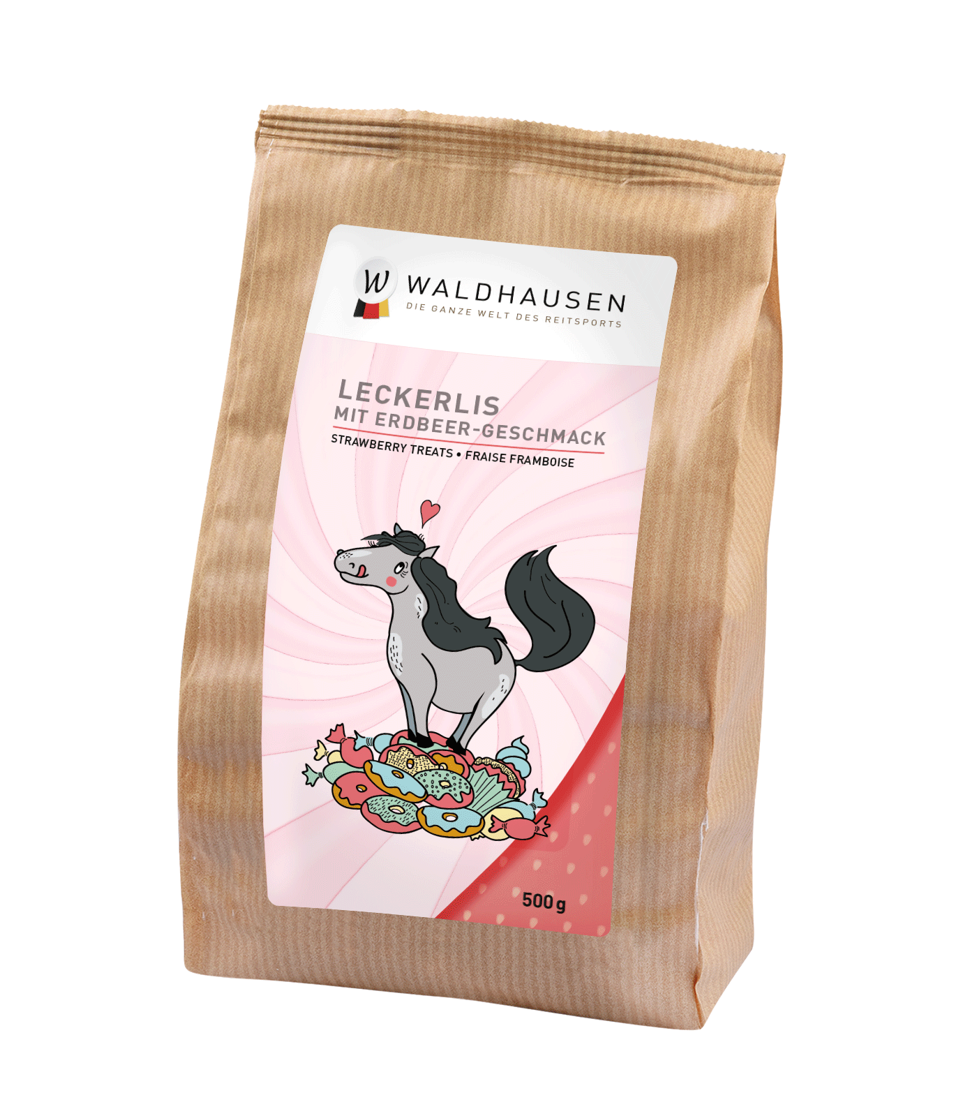 Waldhausen Cookie Hearts strawberry, 500g