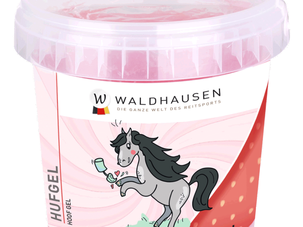 Waldhausen Glinsterende hoefgel, aardbei-vanille, 500ml