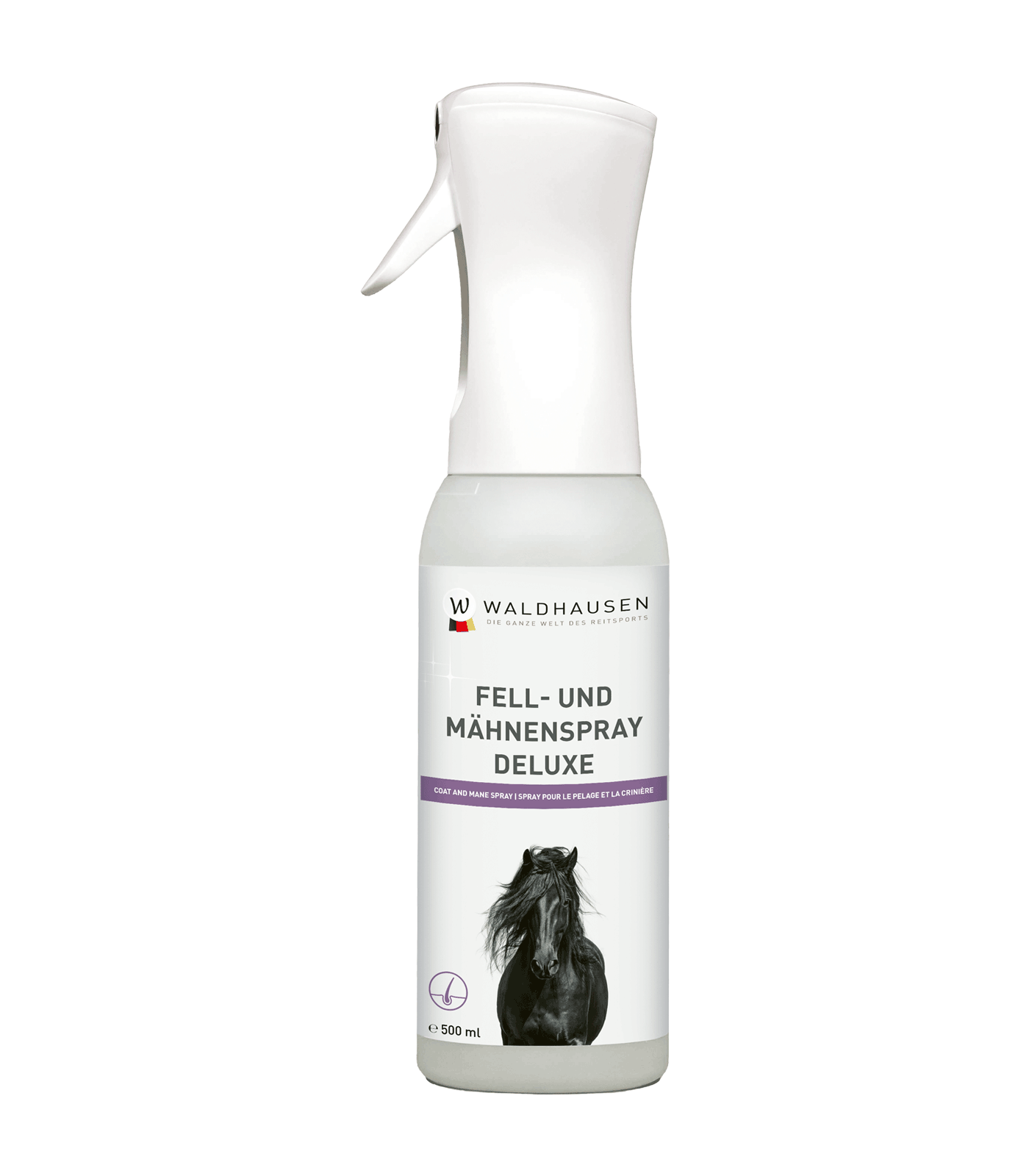 Waldhausen haar-, manen- en vachtspray Deluxe, 500 ml.