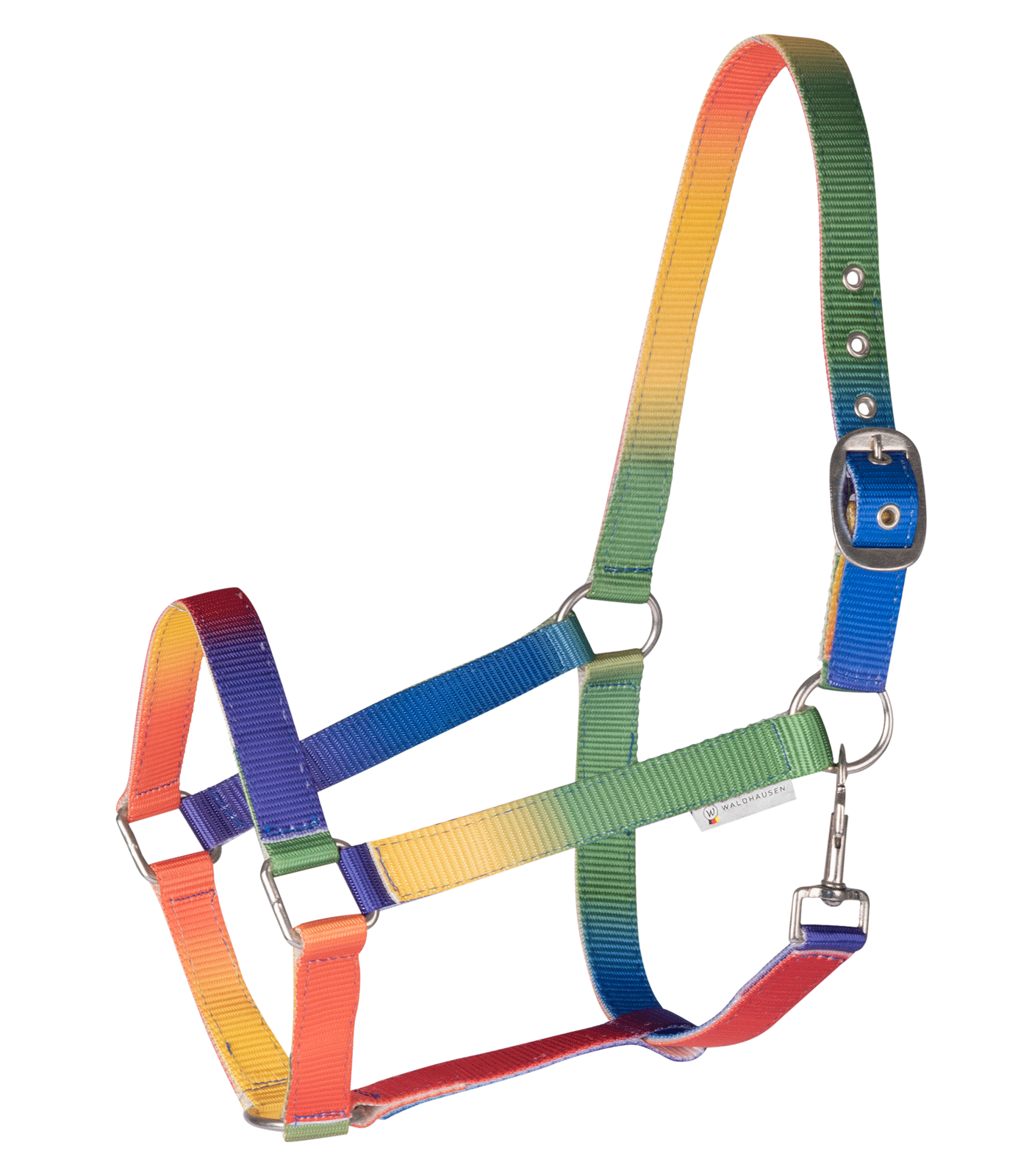 Waldhausen Halster Regenboog, neon meerkleurig, Cob