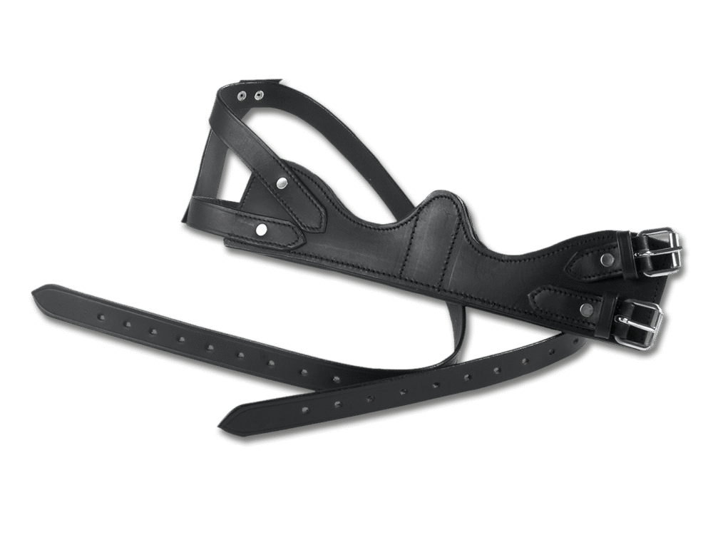 Waldhausen Crib Biter, Leather soft padded, black