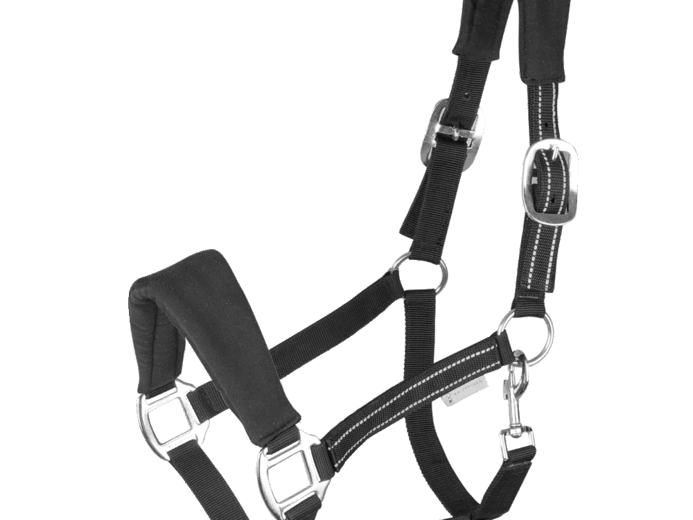 Waldhausen halster Alcantara, zwart, Pony.
