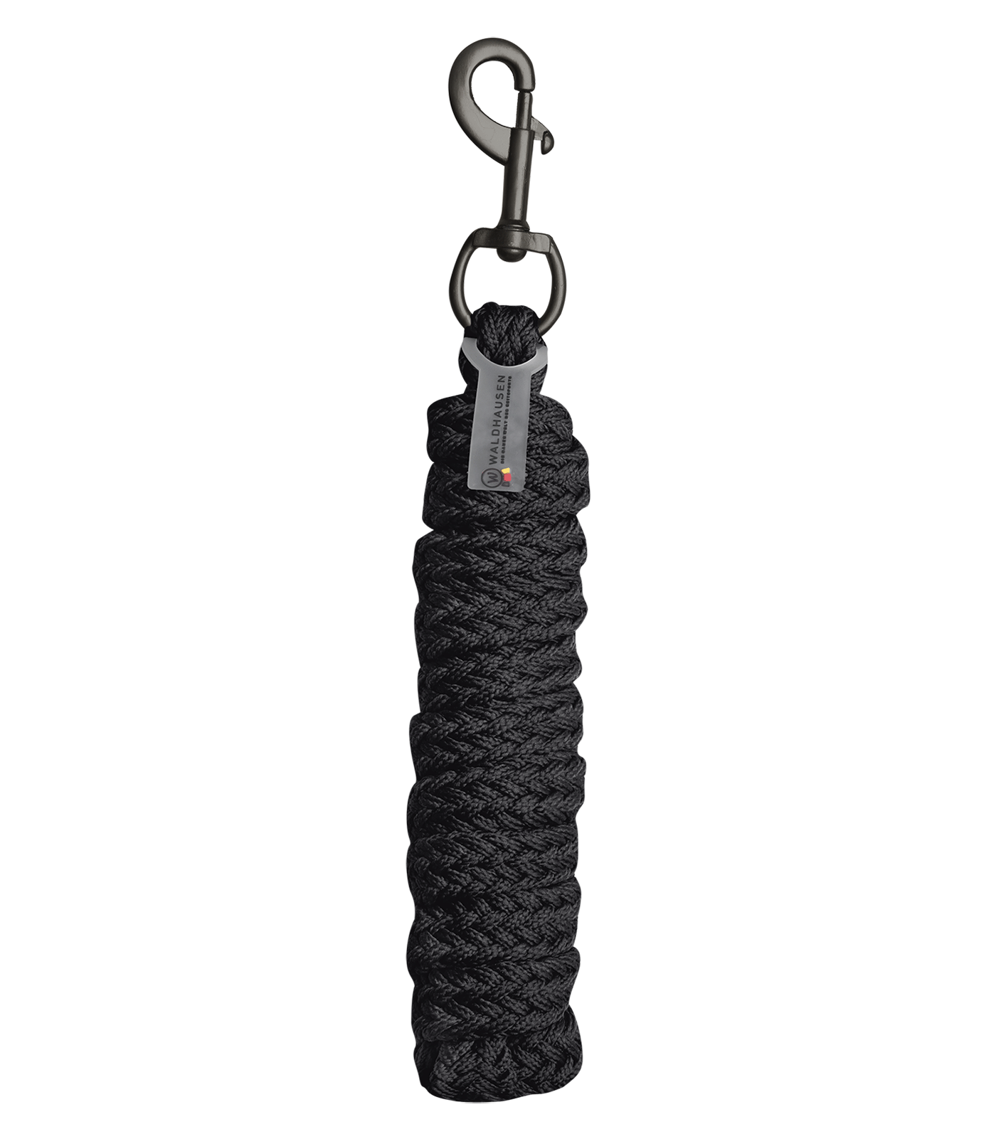 Waldhausen Lead Rope Gloomy, karabijnhaak, zwart