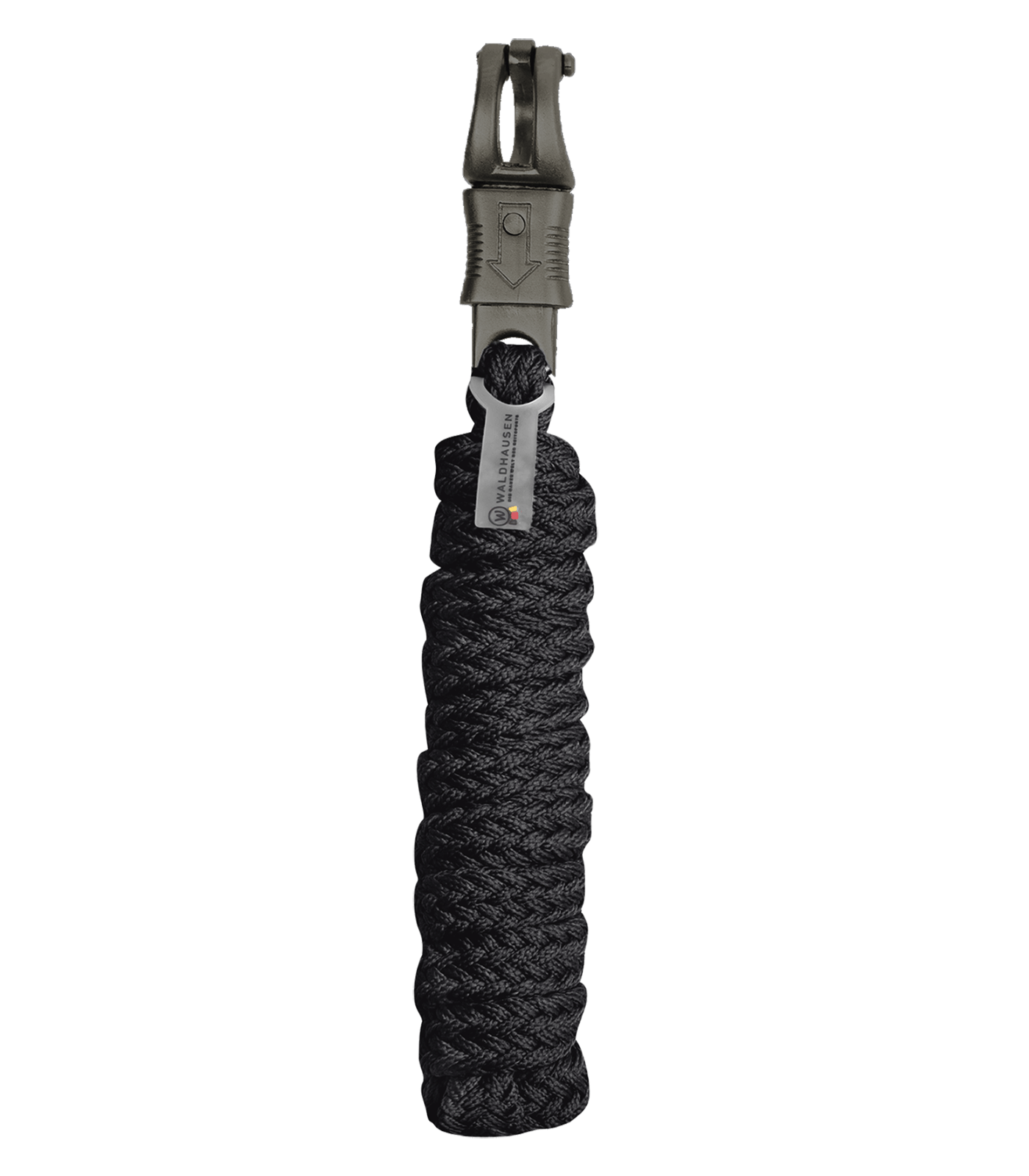 Waldhausen Lead Rope Gloomy, paniekhaken, zwart