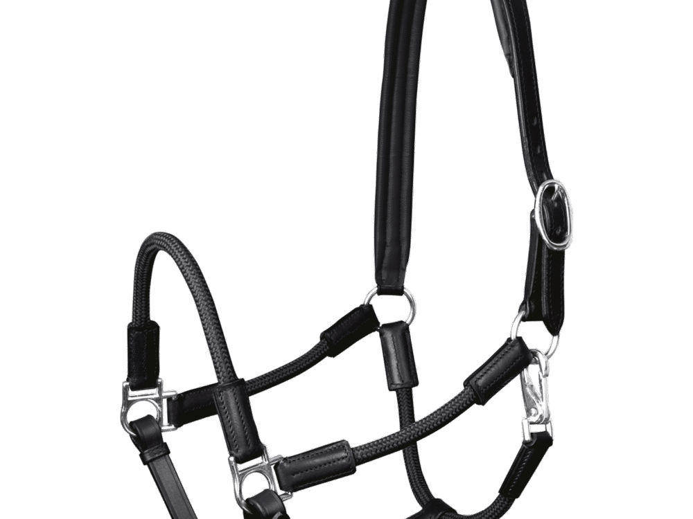 Waldhausen Leren Halster X-Line Nevada Black/Silver