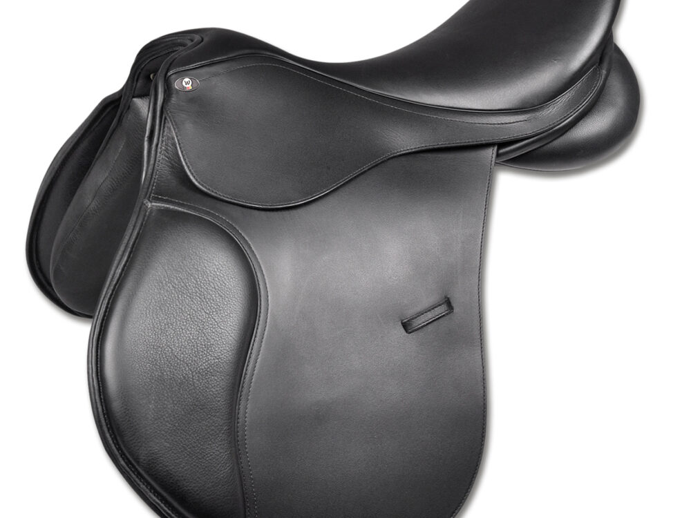 Waldhausen AP saddle, leather, black, 42cm/16,5"