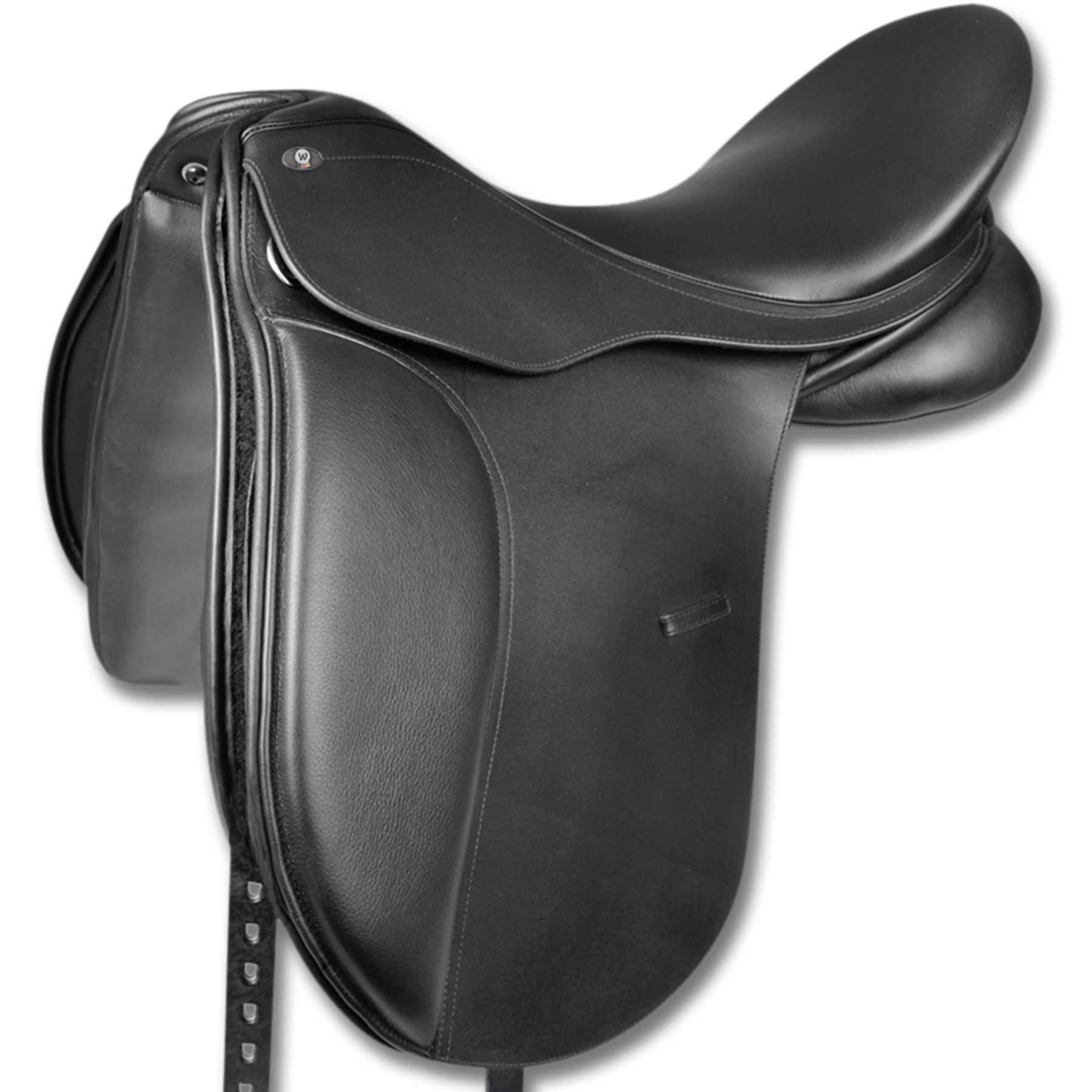 Waldhausen Dressage saddle, leather, black, 42cm/16,5"