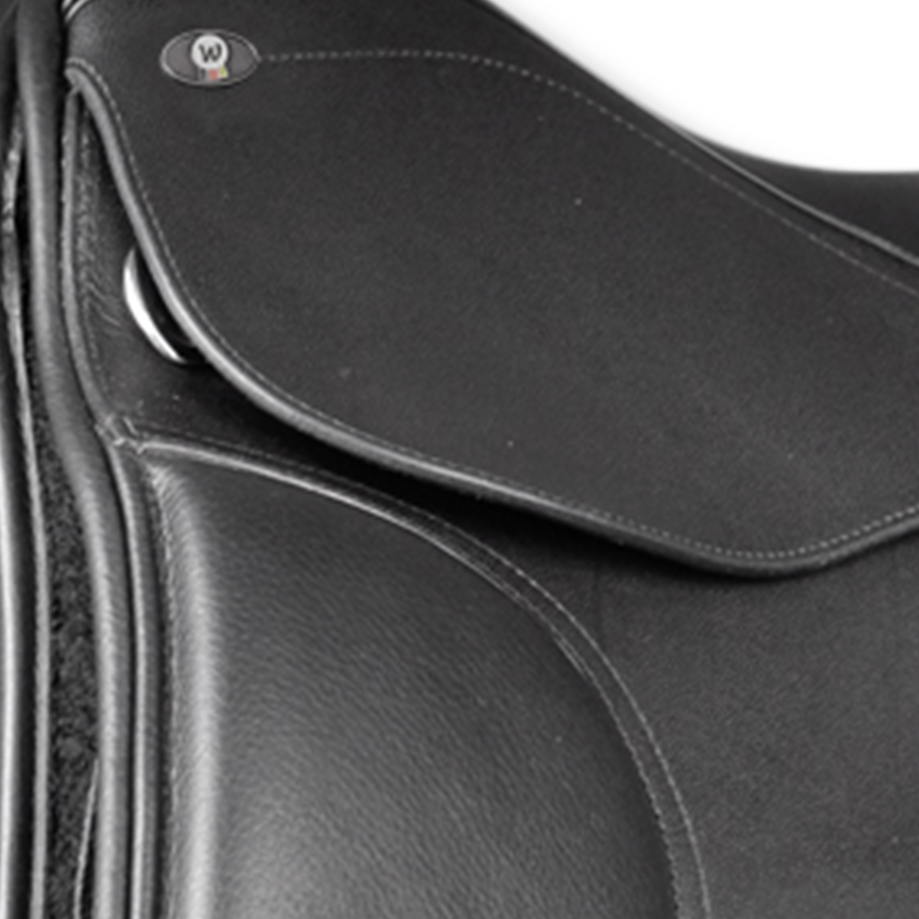 Waldhausen Dressage saddle, leather, black, 42cm/16,5" - Afbeelding 2