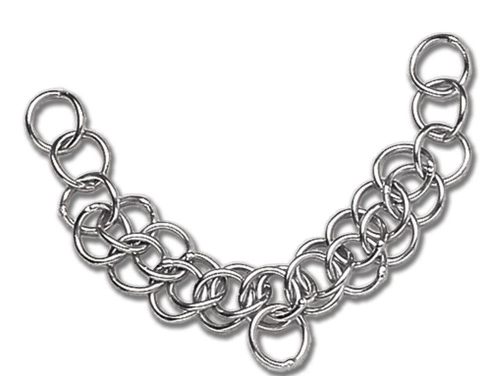 Waldhausen Double Link Curb Chain SS, approx 24 cm