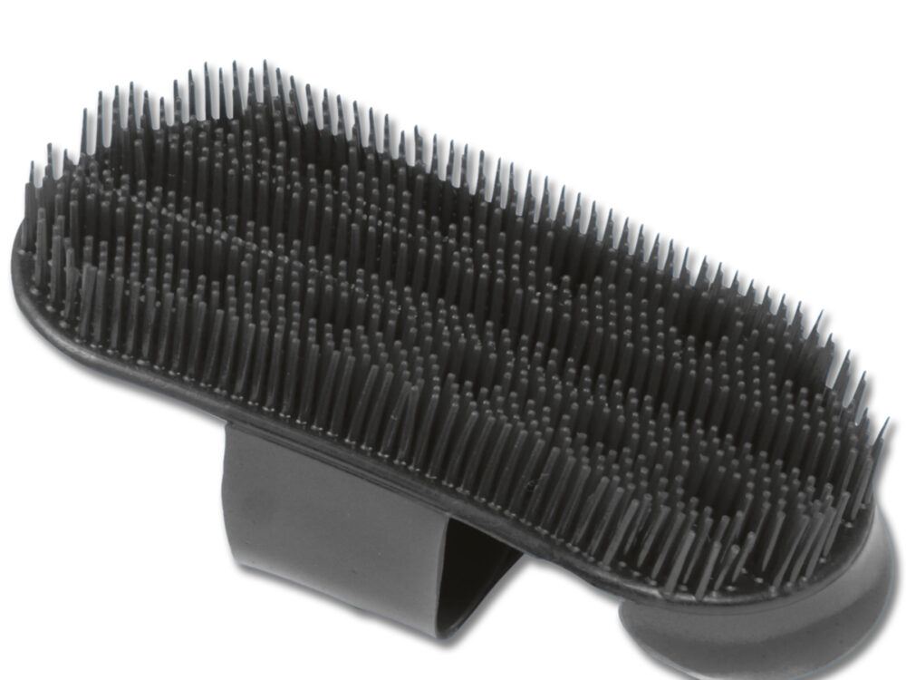 Waldhausen Plastic Curry Comb, black