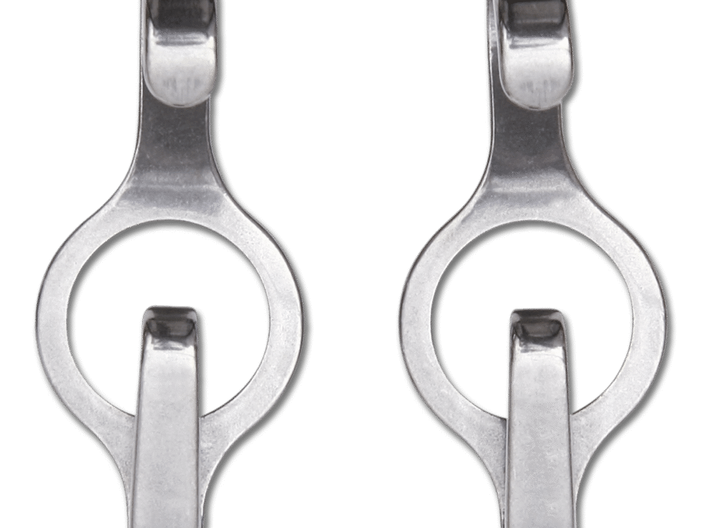 Waldhausen Circle Curb Chain Hooks SS, pair