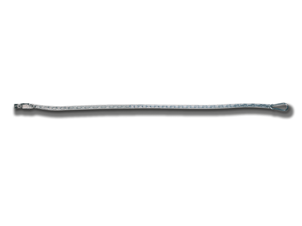 Ketting met plastic coating, transparant, 150 cm
