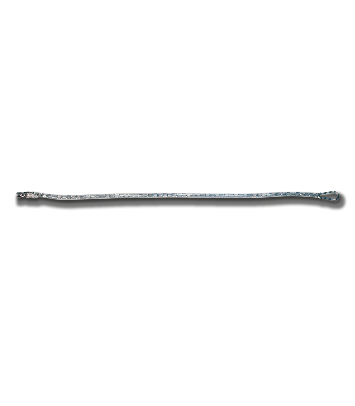 Ketting met plastic coating, transparant, 150 cm