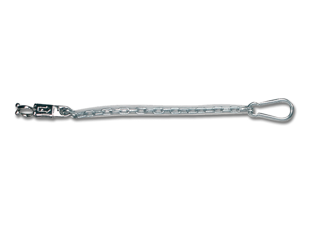 Ketting met plastic coating, transparant, 55 cm