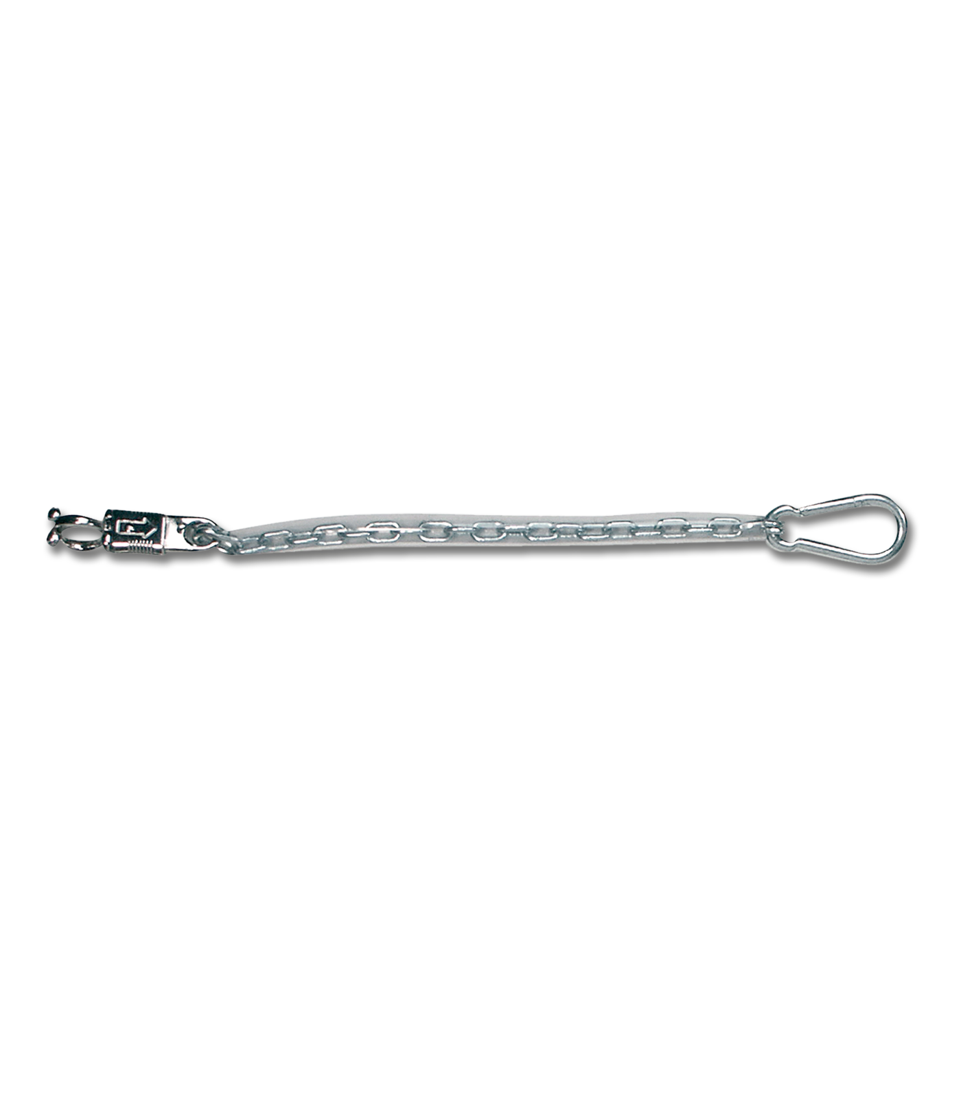 Ketting met plastic coating, transparant, 55 cm