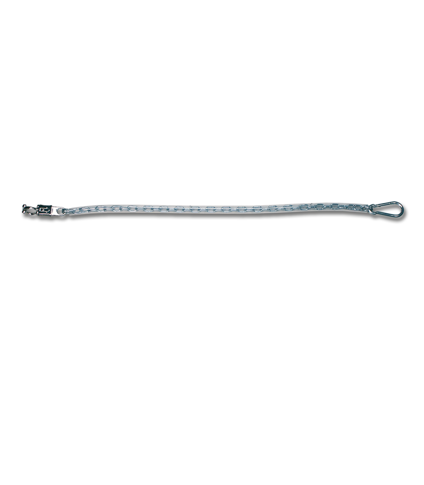 Ketting met plastic coating, transparant, 90 cm