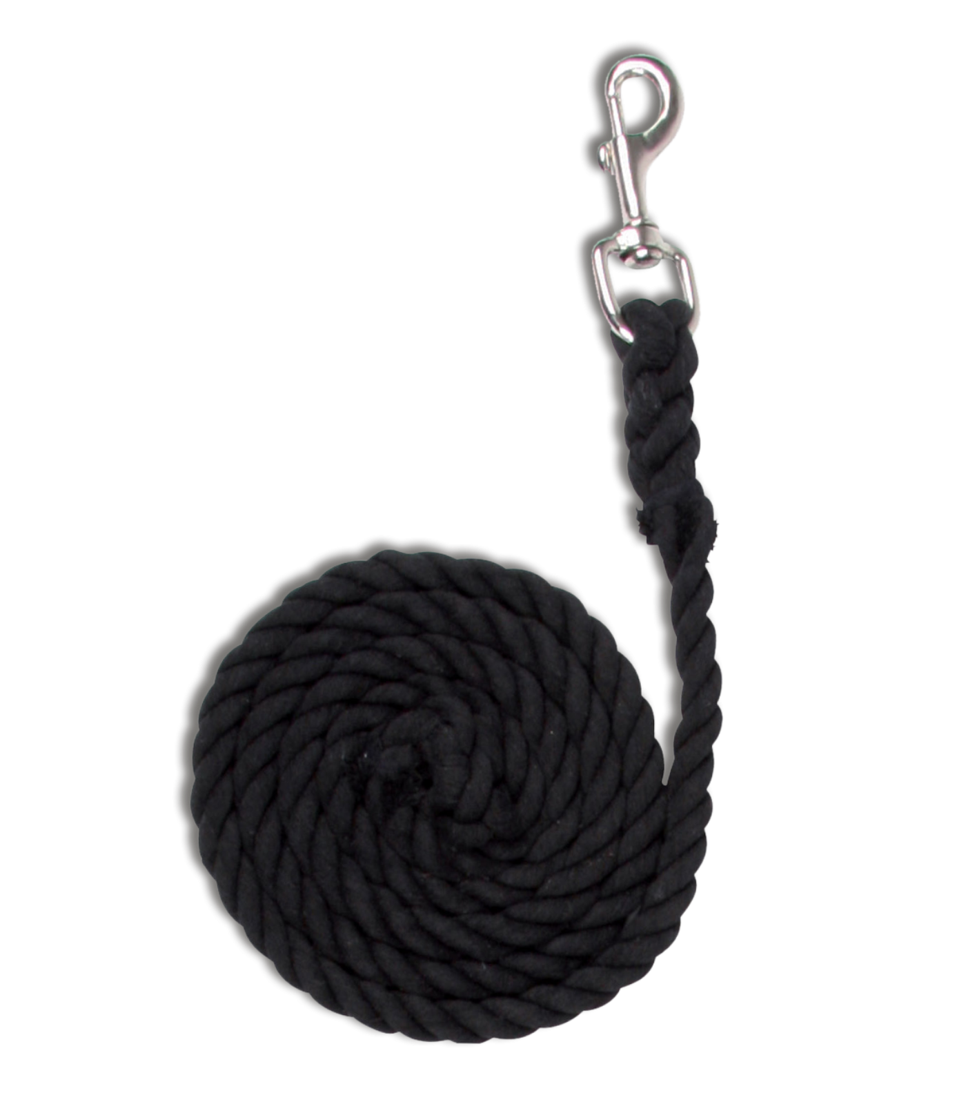 Waldhausen lead rope Katoen Sanp Haak, zwart