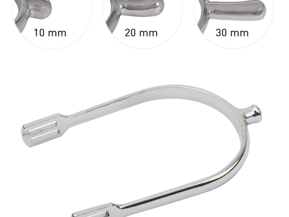 Sporen met bandjes, dames, 10 mm
