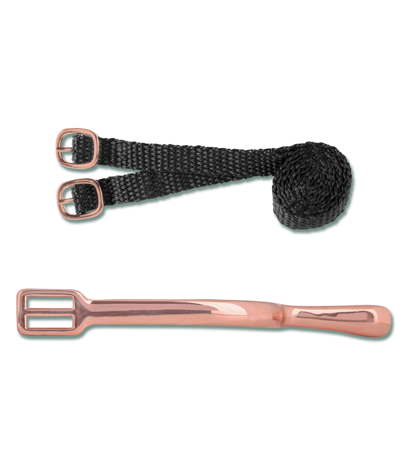 Sporen roségoud met bandjes, dames, 20 mm - Afbeelding 2