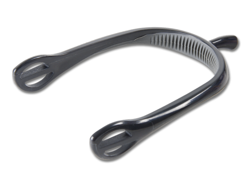 Sporen, zacht contact, grijs, 15 mm