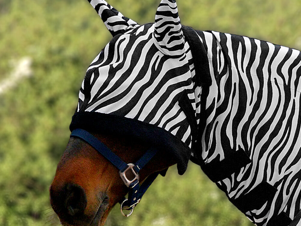 Waldhausen vliegemasker zebra style, Pony
