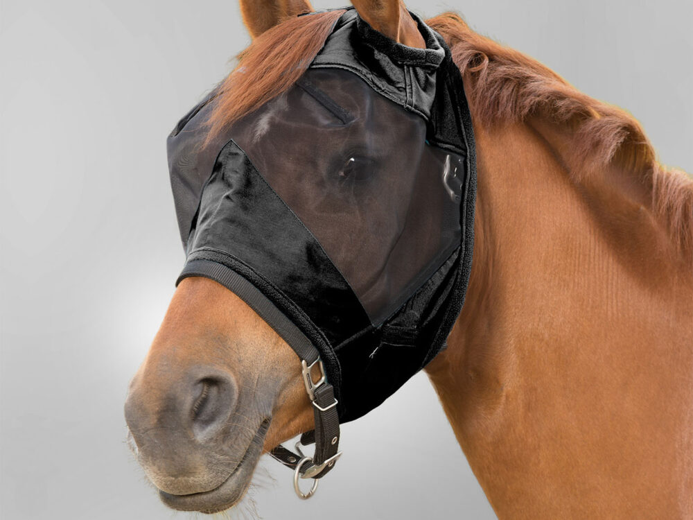 Waldhausen vliegenmasker Premium without ears, black, Pony