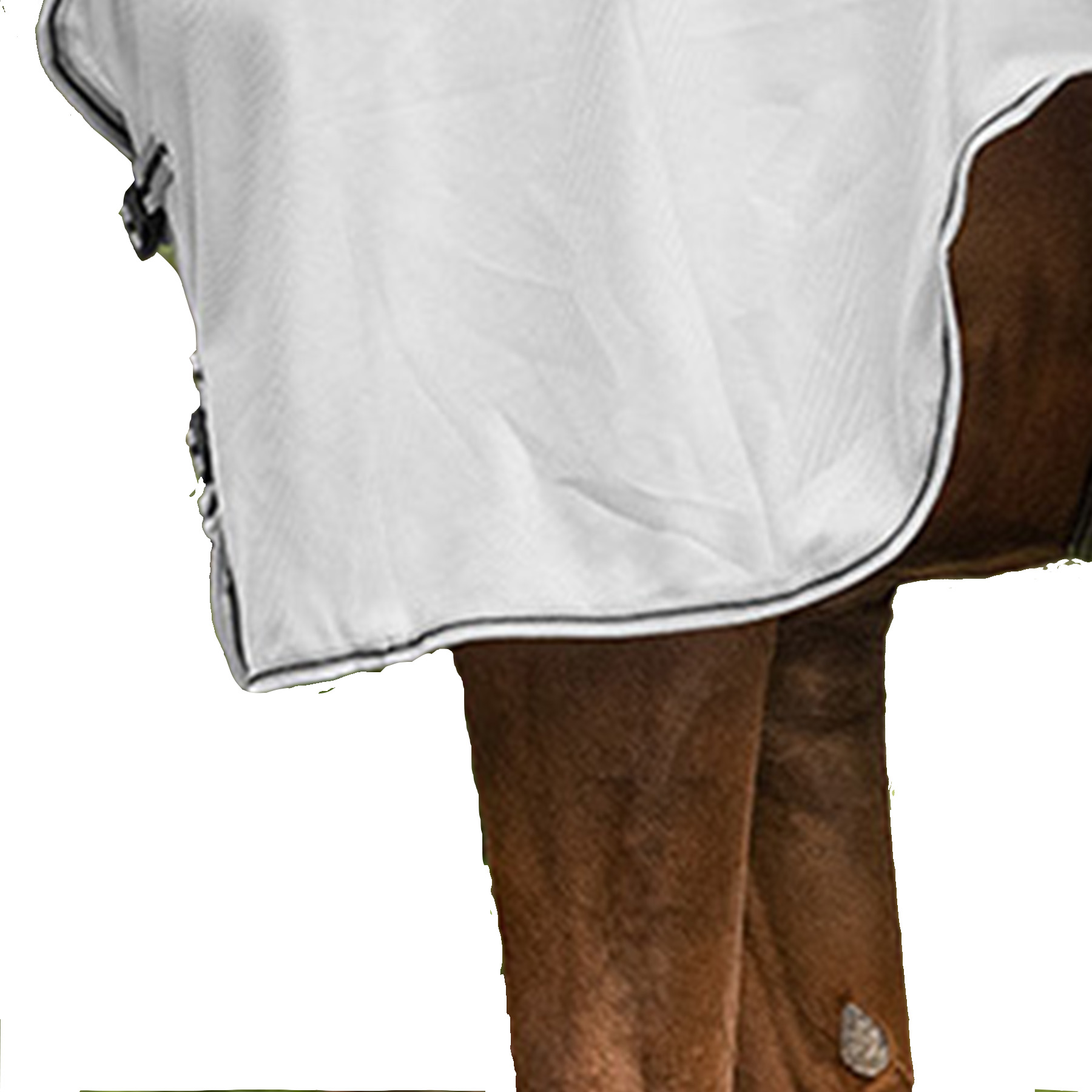 Waldhausen vliegendeken Protect met zadeluitsparing, zilvergrijs, 115 cm. - Afbeelding 4