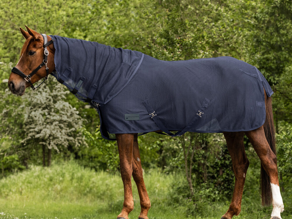 Waldhausen Vliegendeken hals Comfort, nachtblauw, Cob