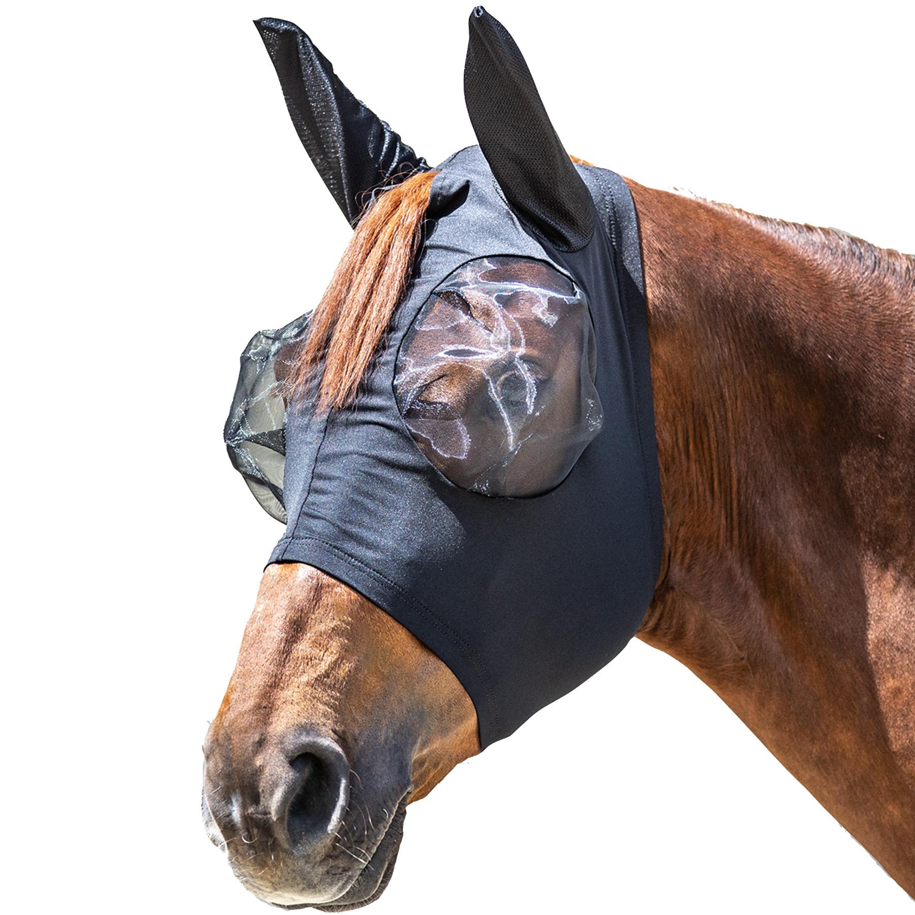 Waldhausen Vliegenmasker Puck, Zwart