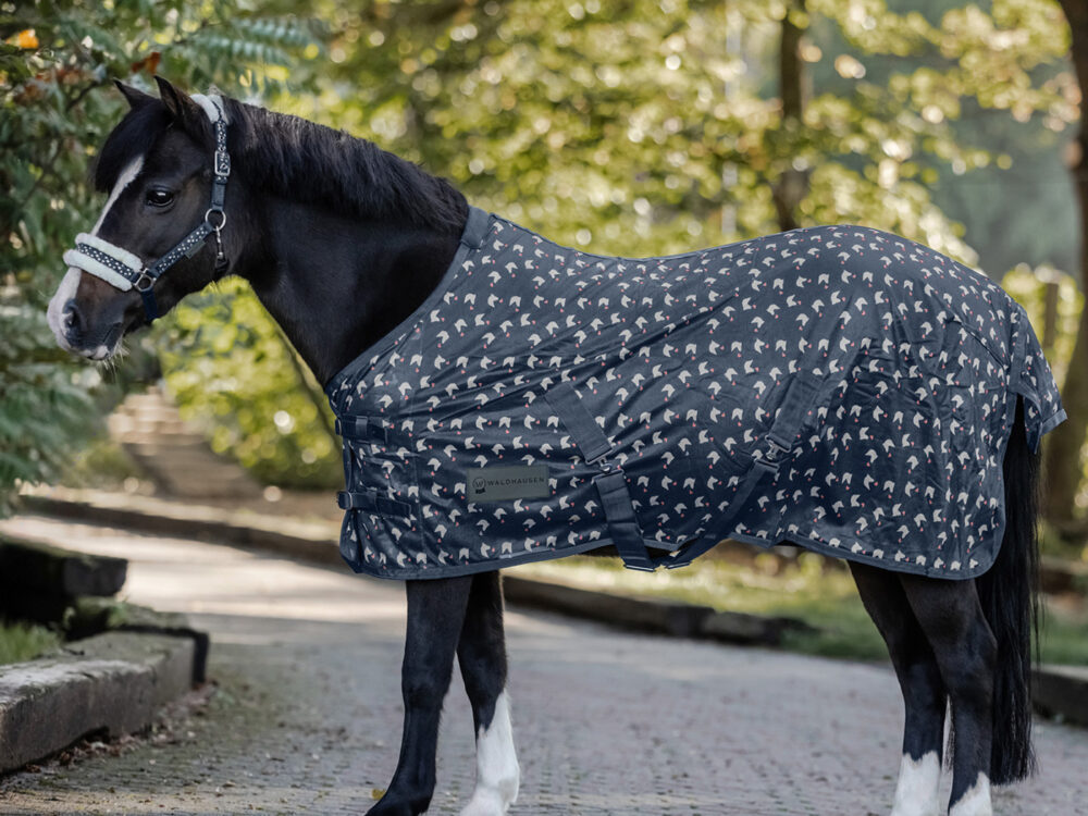 Waldhausen vliegendeken Lucky nachtblauw – 75 cm