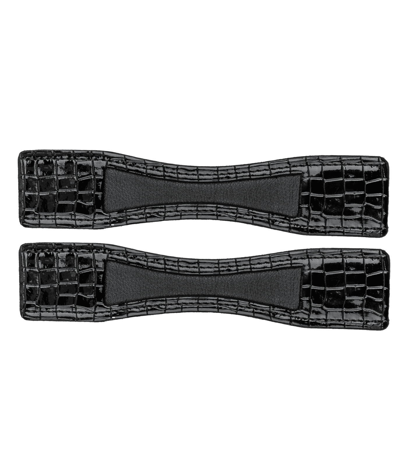 Waldhausen Patentleather Spur Protector, black with croco optic