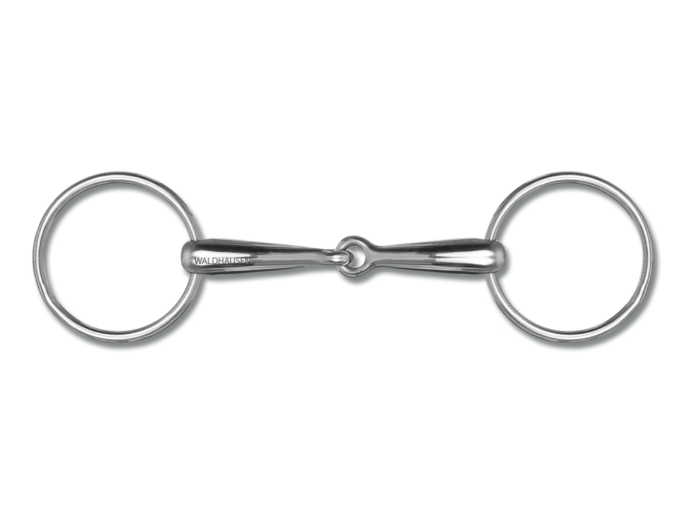 Massieve trensbit SS, R: 7 cm, D: 16 mm, B: 12,5 cm