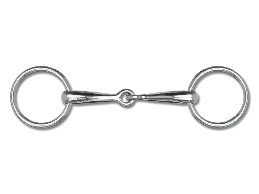 Waldhausen Pony-Snaffle Bit SS solid, R: 5 cm T: 1,4 cm, W: 9,5 cm