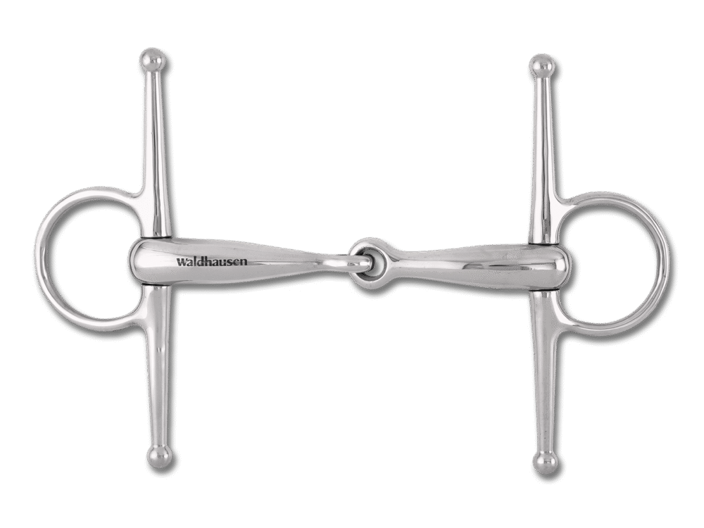 Waldhausen Full Cheek watertrens, roestvrij staal, massief, R: 5 cm, Dikte: 16 mm, W: 12,5 cm.