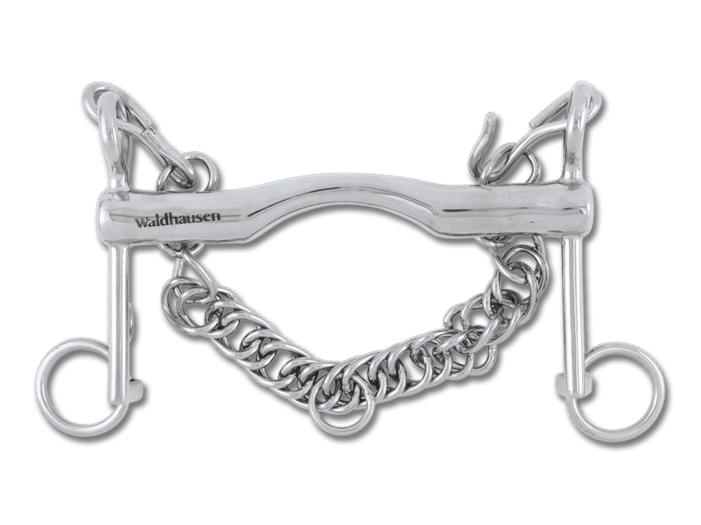 Weymouth bit SS solid, LP: 5 cm, T: 1,8 cm, W: 14,5 cm