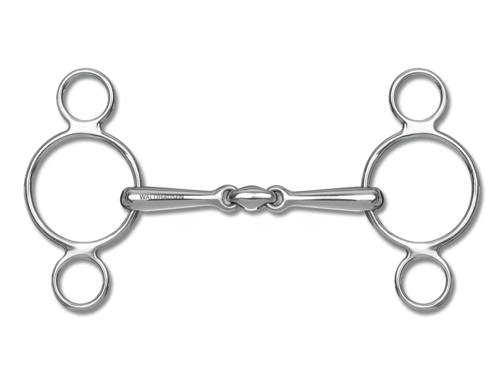 Waldhausen 3-Ring Snaffle Bit SS, solid, T: 16 mm, W: 12,5 cm, R: 6,5cm