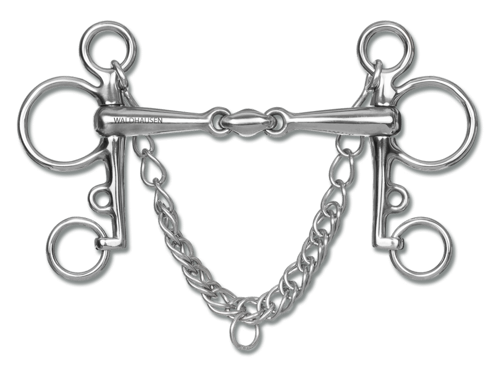 Waldhausen Pelham double broken, SS solid, LP: 4cm, T:16mm, W:10,5cm