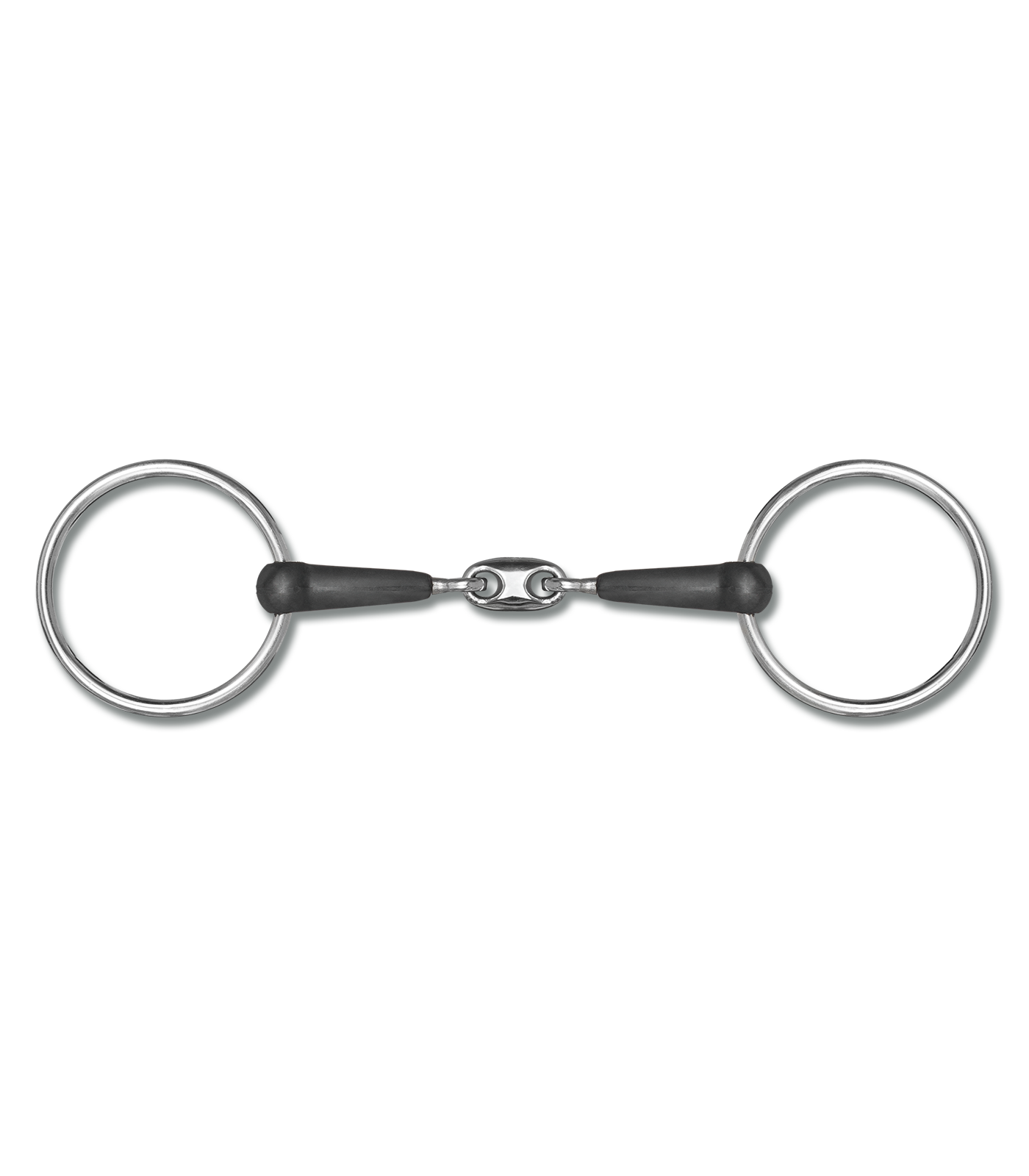 Waldhausen Rubber Snaffle Bit with olive, R:6cm, T: 1,5cm, W: 10,5cm