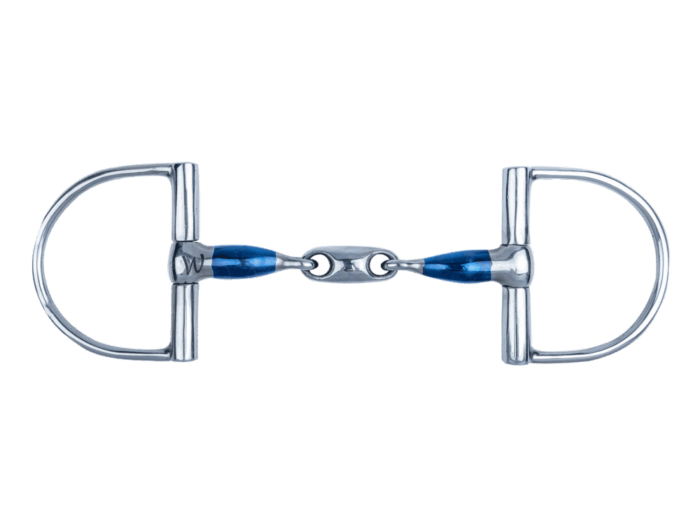 Waldhausen D-Ring Gebiss SI double broken, R: 7,5 cm, T: 14 mm, W: 10,5