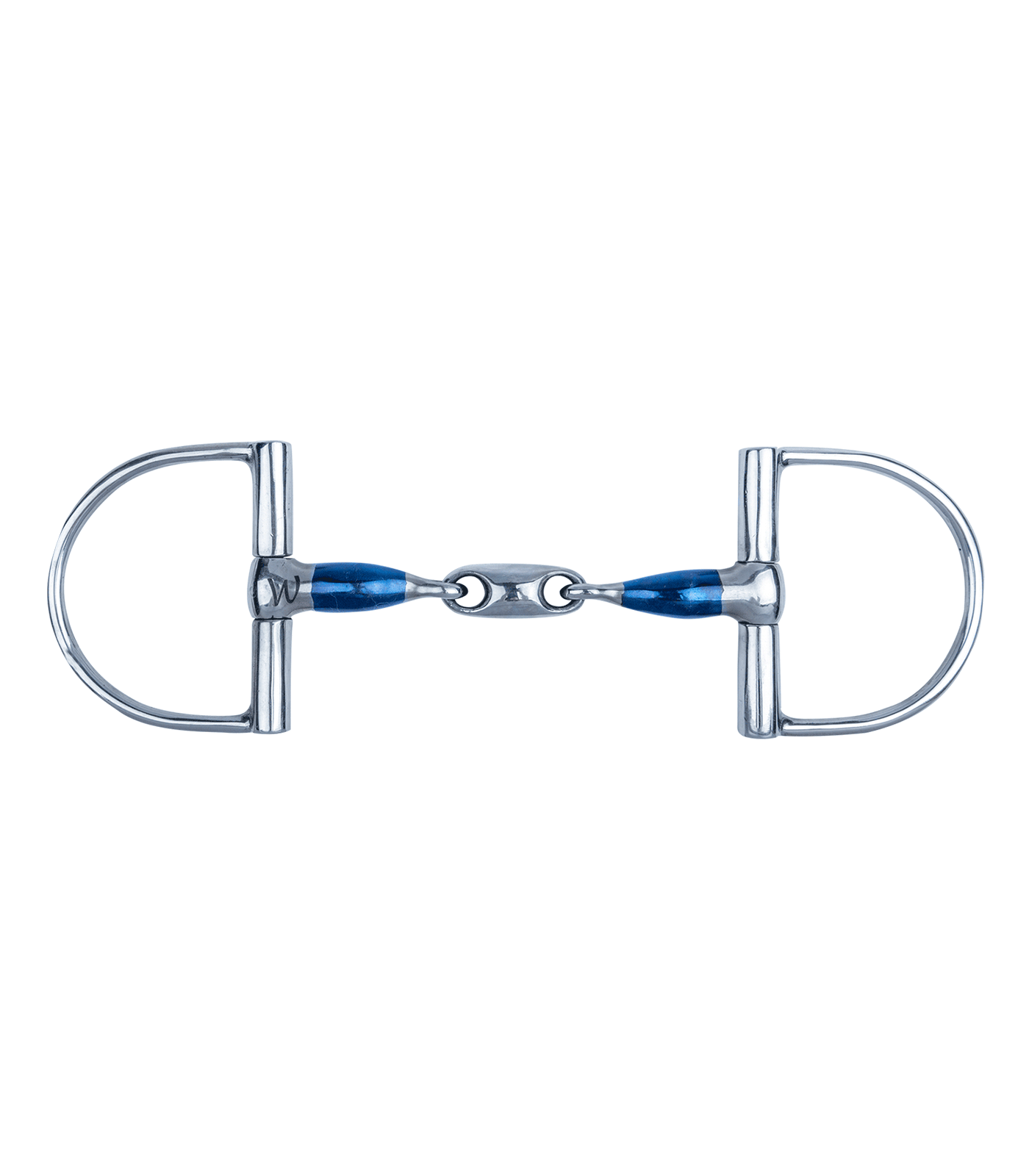 Waldhausen D-Ring Gebiss SI double broken, R: 7,5 cm, T: 14 mm, W: 10,5