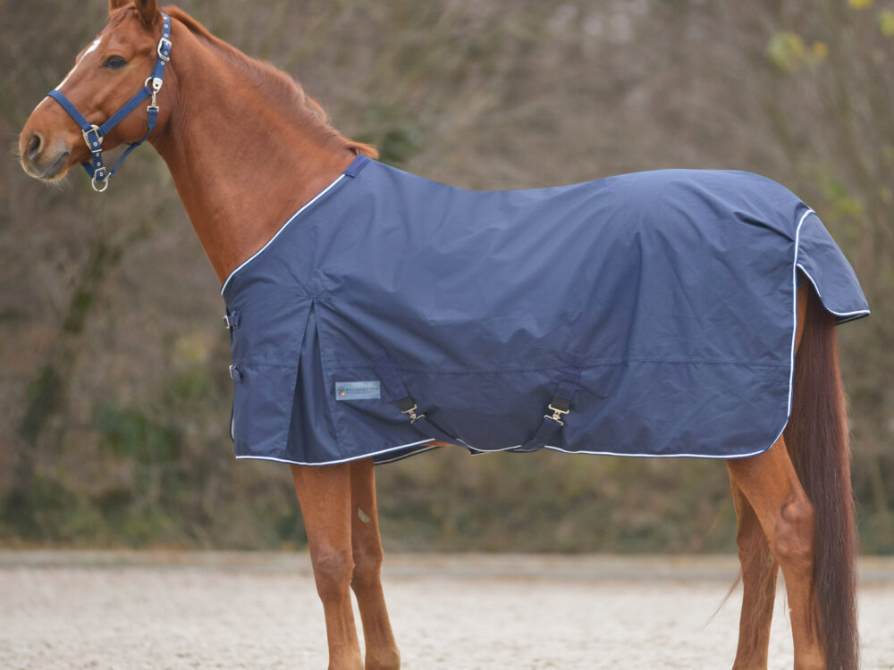 Waldhausen Regendeken met Kruissingels Night Blue 95cm