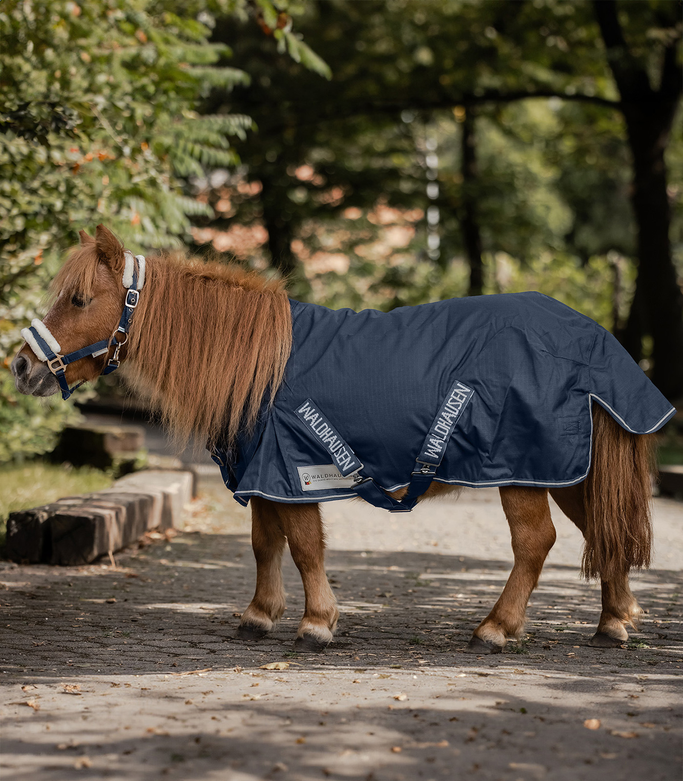 Waldhausen Regendeken Light Night Blue Shetty 70cm