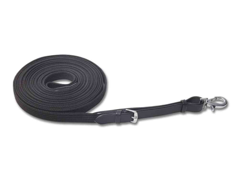 Waldhausen LPO Lunging line, without whirl and loops, black, ca. 8 m