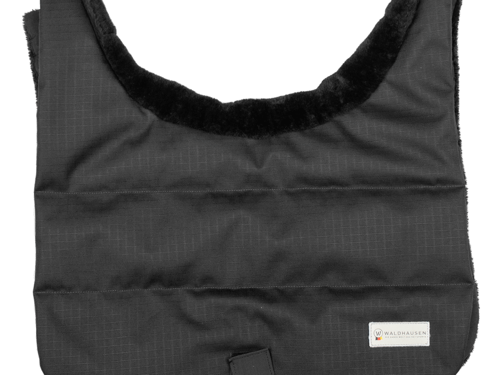 Waldhausen Paarden slabbetje, zwart/zwart unisex